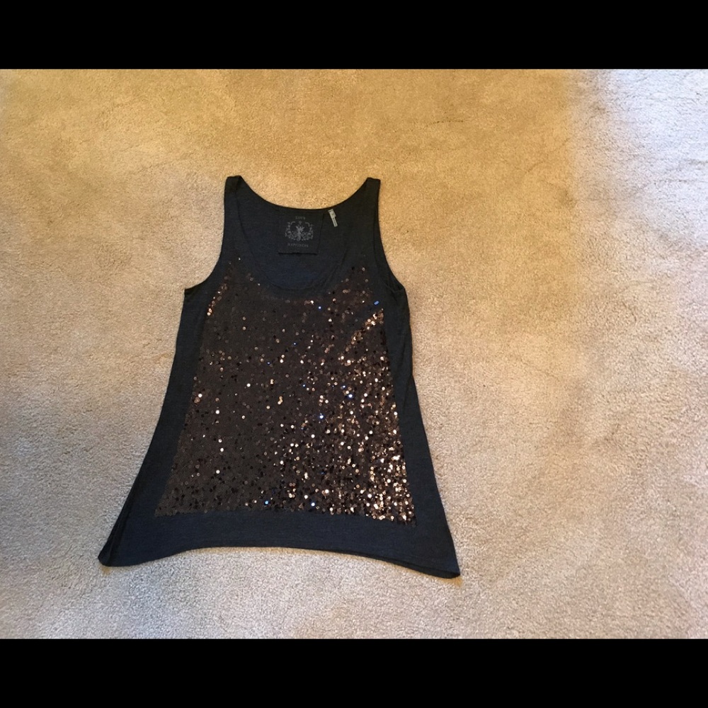 Love Happiness Sequined Top